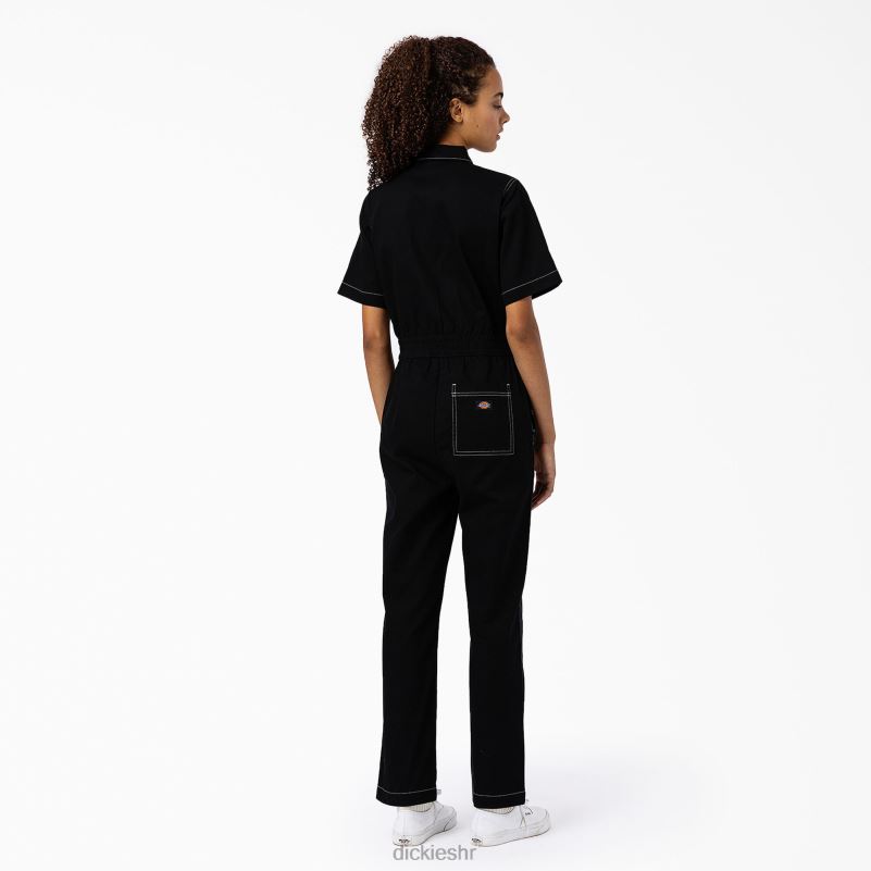 florala kombinezon žene Dickies crna (bkx) 6BPL61933 radna odjeća
