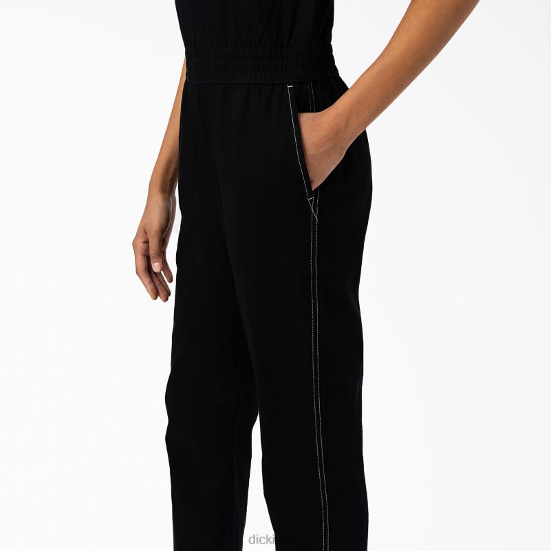 florala kombinezon žene Dickies crna (bkx) 6BPL61933 radna odjeća