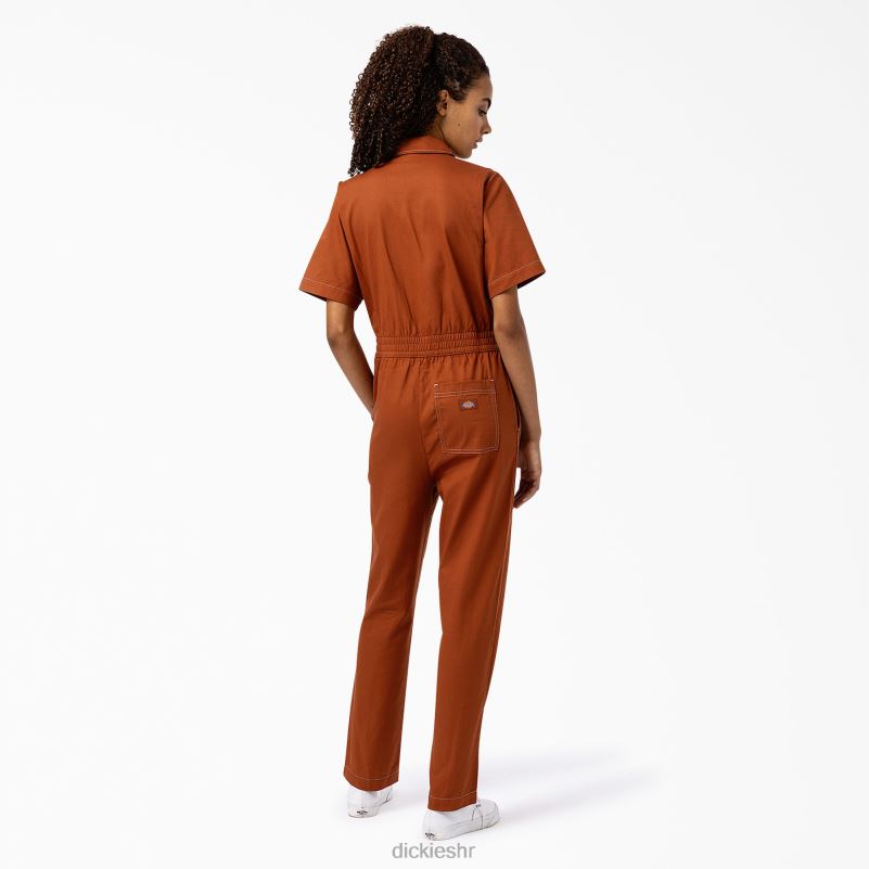 florala kombinezon žene Dickies medenjak smeđi (tj.) 6BPL61934 radna odjeća