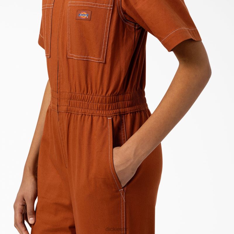 florala kombinezon žene Dickies medenjak smeđi (tj.) 6BPL61934 radna odjeća