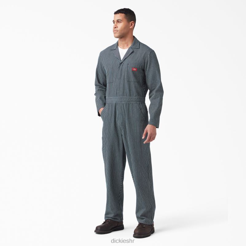 kombinezon s hickory prugama muškarci Dickies isprana pruga hikorija (desno) 6BPL61392 radna odjeća
