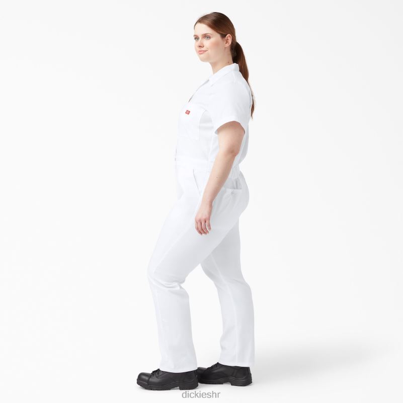 plus flex cooling kombinezon kratkih rukava žene Dickies bijelo (wh) 6BPL61554 radna odjeća