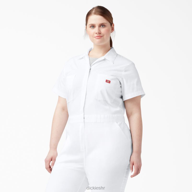 plus flex cooling kombinezon kratkih rukava žene Dickies bijelo (wh) 6BPL61554 radna odjeća