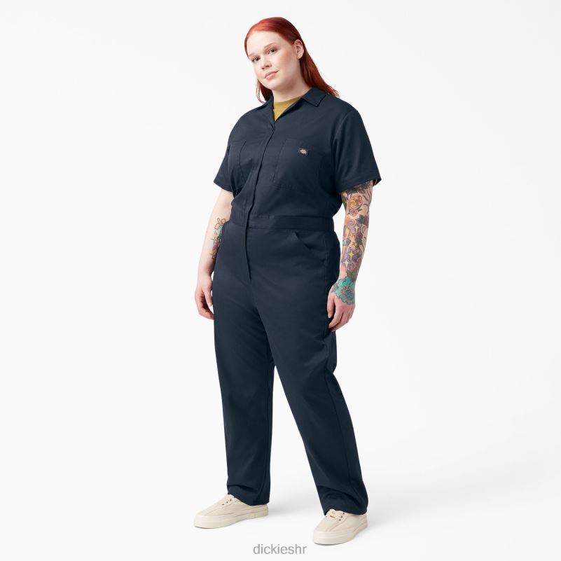 plus flex cooling kombinezon kratkih rukava žene Dickies tamnoplava (dn) 6BPL61551 radna odjeća