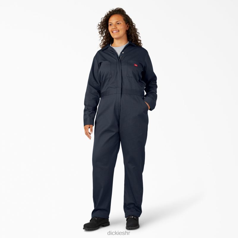 plus kombinezon dugih rukava žene Dickies tamnoplava (dn) 6BPL61949 radna odjeća