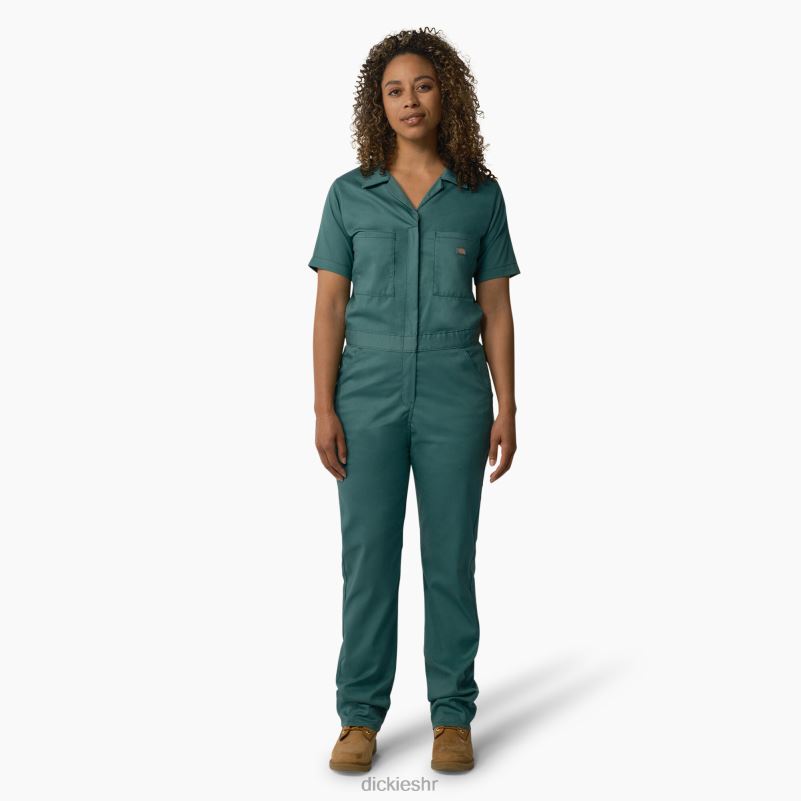 rashladni kombinezon kratkih rukava žene Dickies Lincoln Green (ln) 6BPL61546 radna odjeća