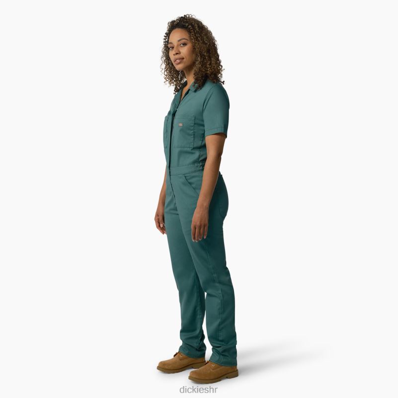 rashladni kombinezon kratkih rukava žene Dickies Lincoln Green (ln) 6BPL61546 radna odjeća