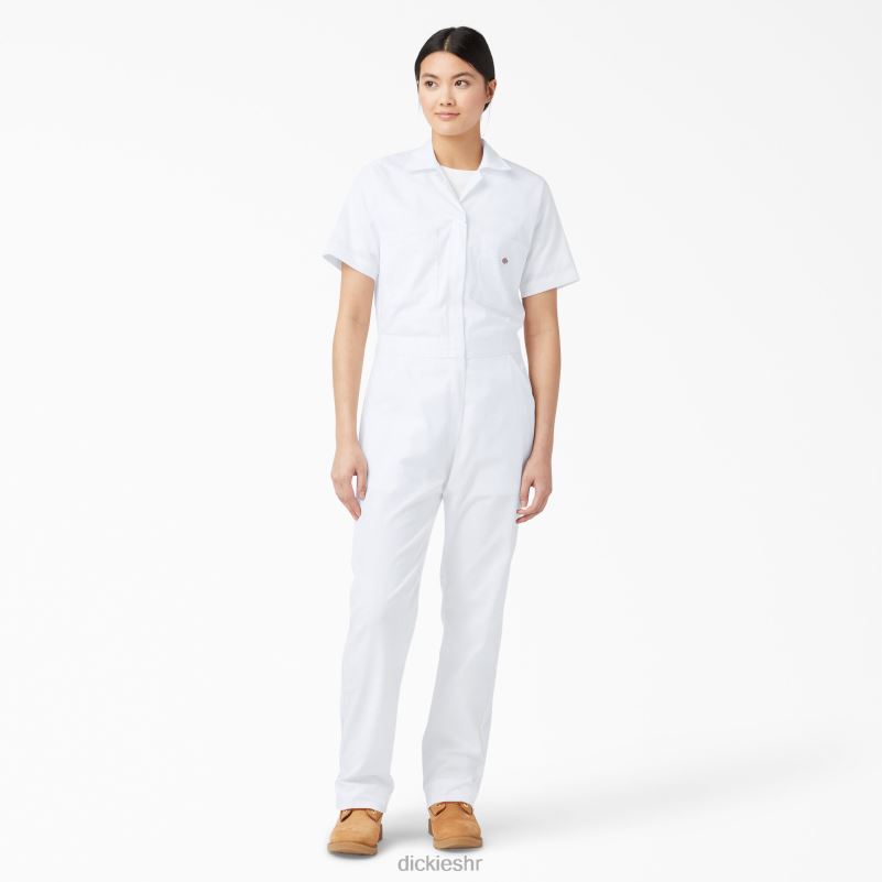 rashladni kombinezon kratkih rukava žene Dickies bijelo (wh) 6BPL61548 radna odjeća