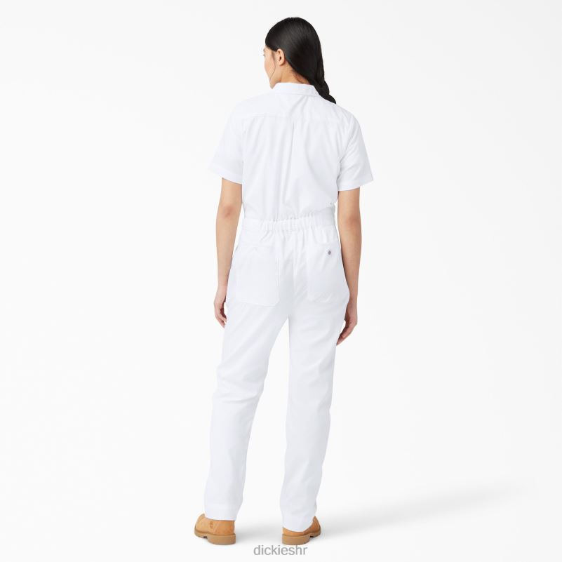 rashladni kombinezon kratkih rukava žene Dickies bijelo (wh) 6BPL61548 radna odjeća