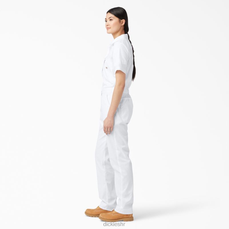 rashladni kombinezon kratkih rukava žene Dickies bijelo (wh) 6BPL61548 radna odjeća
