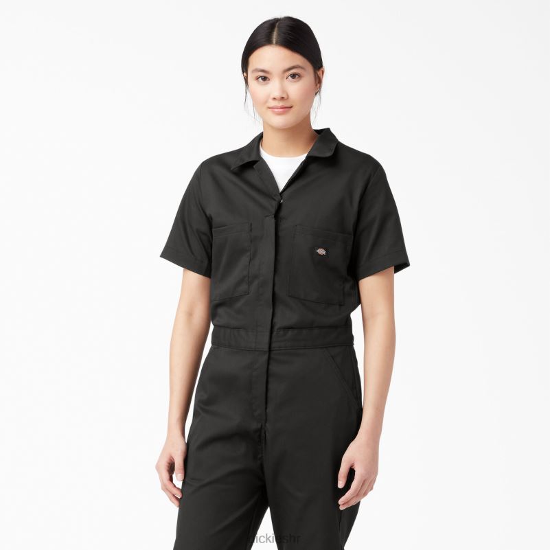 rashladni kombinezon kratkih rukava žene Dickies crna (bk) 6BPL61544 radna odjeća