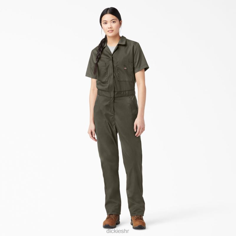 rashladni kombinezon kratkih rukava žene Dickies zelena mahovina (ms) 6BPL61547 radna odjeća