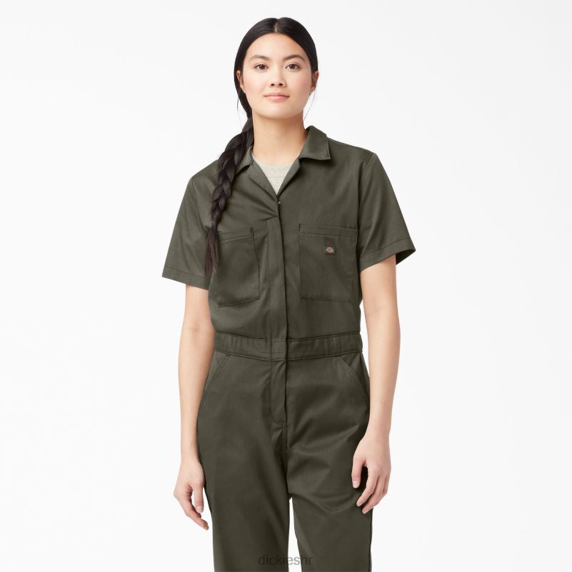 rashladni kombinezon kratkih rukava žene Dickies zelena mahovina (ms) 6BPL61547 radna odjeća