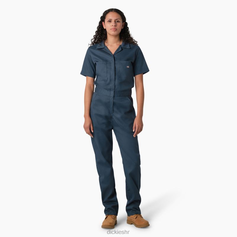 rashladni kombinezon kratkih rukava žene Dickies zračno plava (af) 6BPL61543 radna odjeća