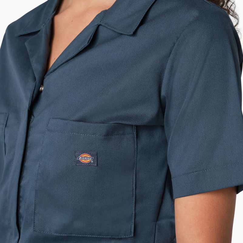 rashladni kombinezon kratkih rukava žene Dickies zračno plava (af) 6BPL61543 radna odjeća