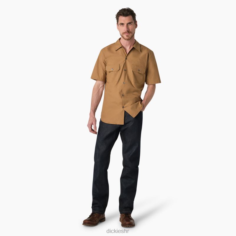Radna košulja kratkih rukava iz 1922 muškarci Dickies isprani javor (rma) 6BPL6923 radna odjeća