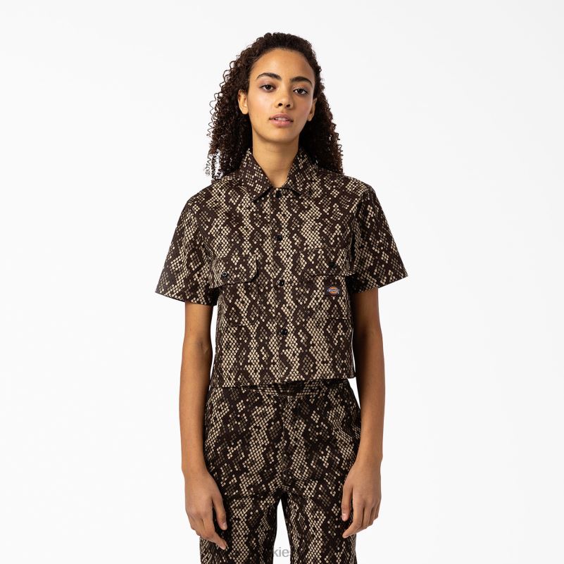camden skraćena radna košulja žene Dickies crna (bk) 6BPL62104 radna odjeća