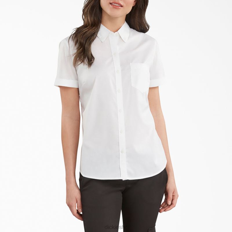 košulja na kopčanje žene Dickies bijelo (wh) 6BPL62003 radna odjeća