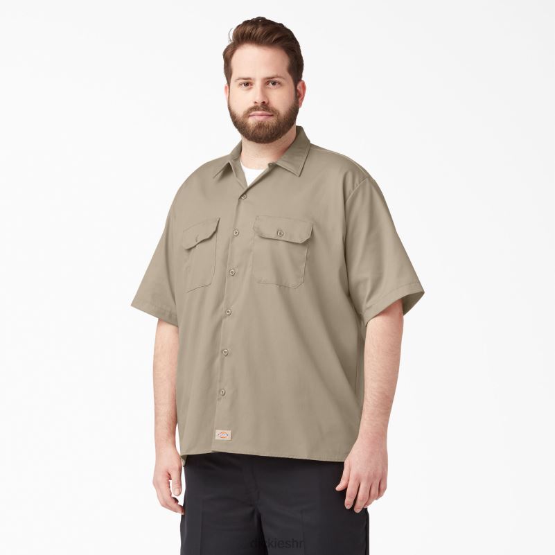 radna košulja kratkih rukava opuštenog kroja muškarci Dickies pustinjski pijesak (ds) 6BPL6599 radna odjeća