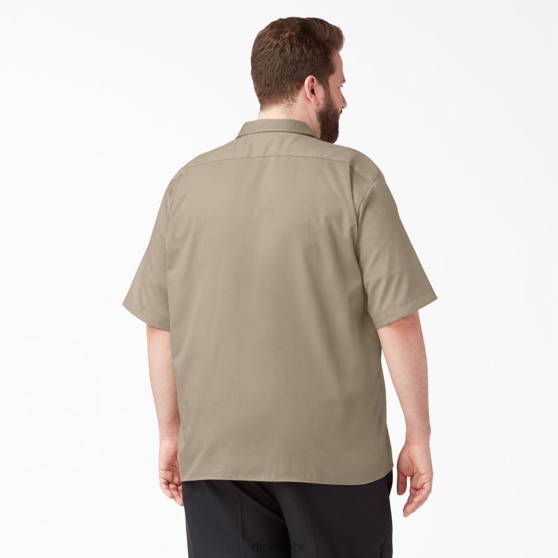 radna košulja kratkih rukava opuštenog kroja muškarci Dickies pustinjski pijesak (ds) 6BPL6599 radna odjeća