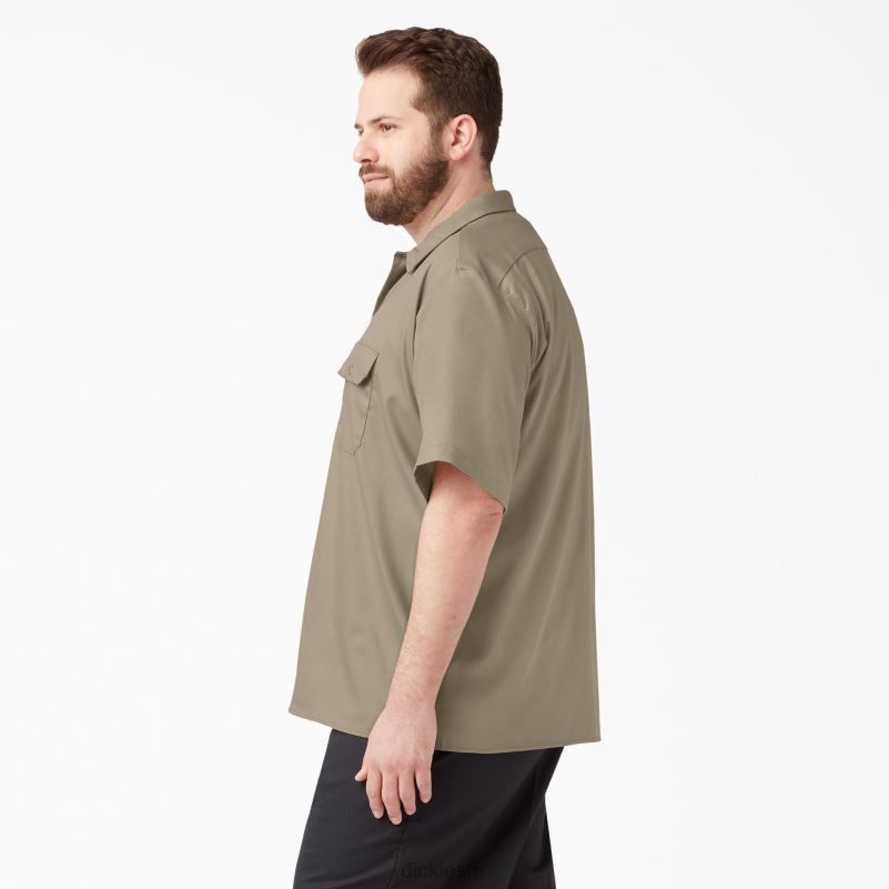 radna košulja kratkih rukava opuštenog kroja muškarci Dickies pustinjski pijesak (ds) 6BPL6599 radna odjeća
