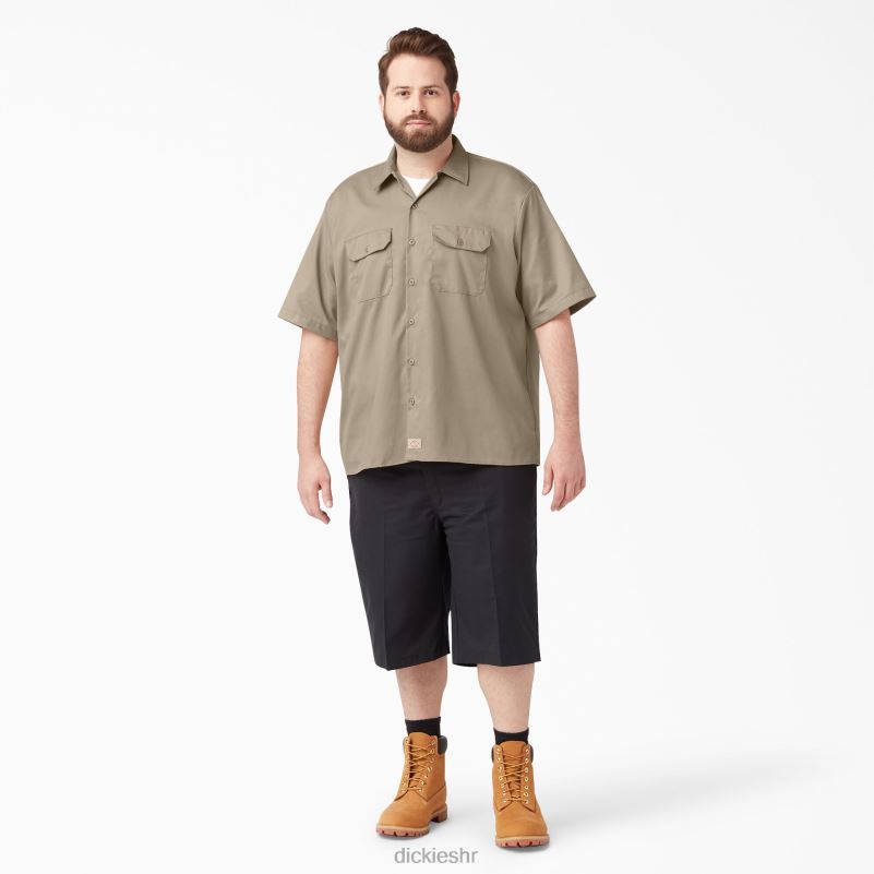 radna košulja kratkih rukava opuštenog kroja muškarci Dickies pustinjski pijesak (ds) 6BPL6599 radna odjeća