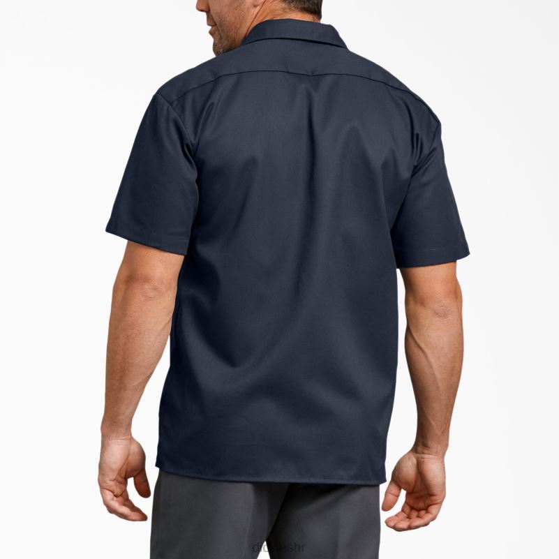 radna košulja kratkih rukava opuštenog kroja muškarci Dickies tamnoplava (dn) 6BPL6598 radna odjeća