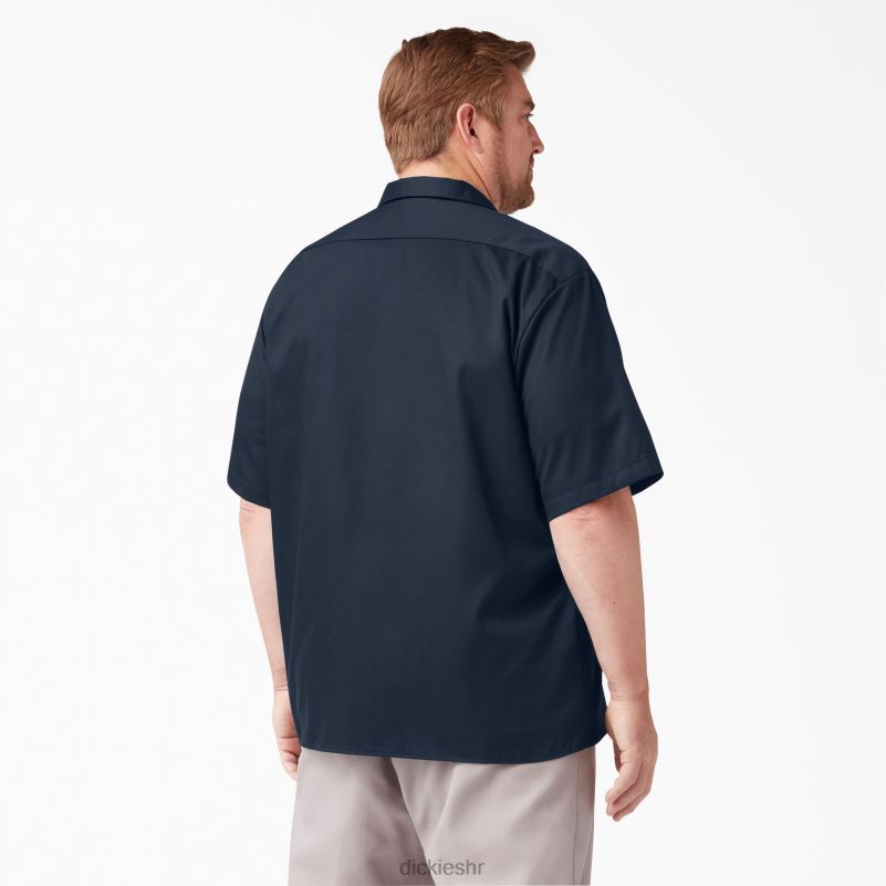 radna košulja kratkih rukava opuštenog kroja muškarci Dickies tamnoplava (dn) 6BPL6598 radna odjeća