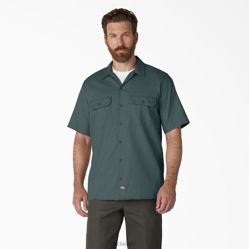 radna majica kratkih rukava muškarci Dickies Lincoln Green (ln) 6BPL6496 radna odjeća