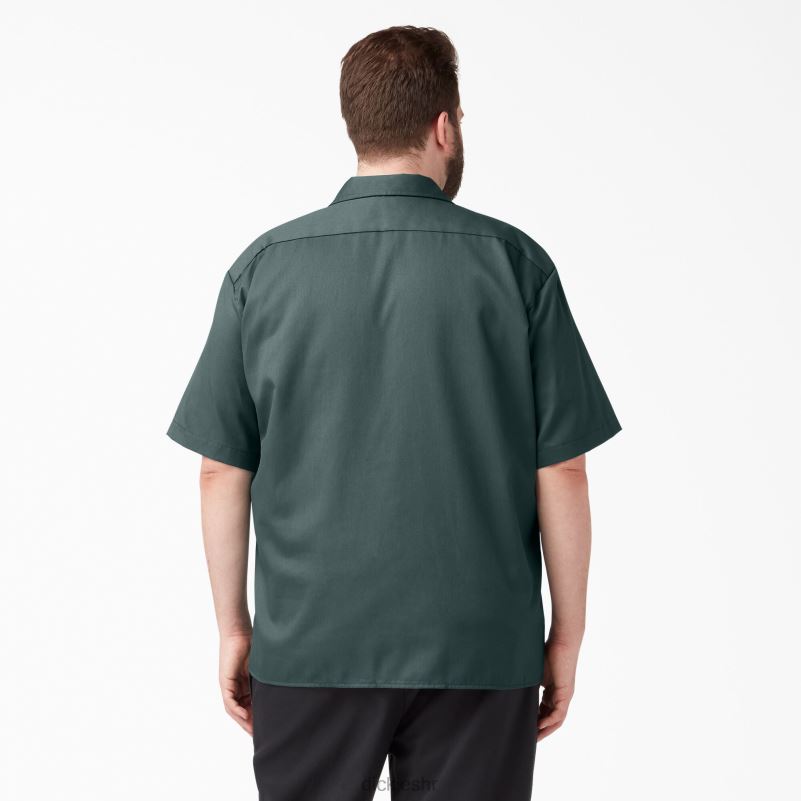 radna majica kratkih rukava muškarci Dickies Lincoln Green (ln) 6BPL6496 radna odjeća