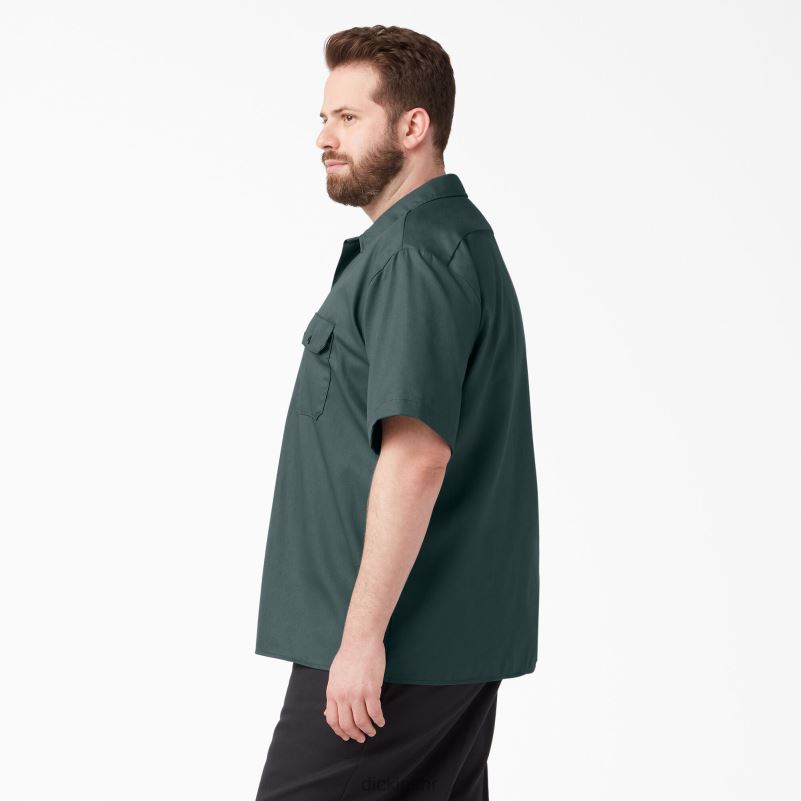 radna majica kratkih rukava muškarci Dickies Lincoln Green (ln) 6BPL6496 radna odjeća