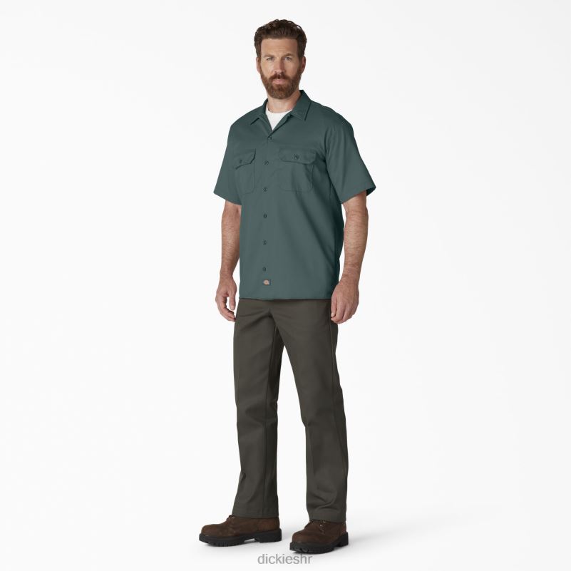radna majica kratkih rukava muškarci Dickies Lincoln Green (ln) 6BPL6496 radna odjeća