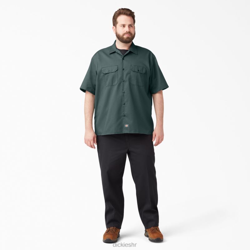 radna majica kratkih rukava muškarci Dickies Lincoln Green (ln) 6BPL6496 radna odjeća