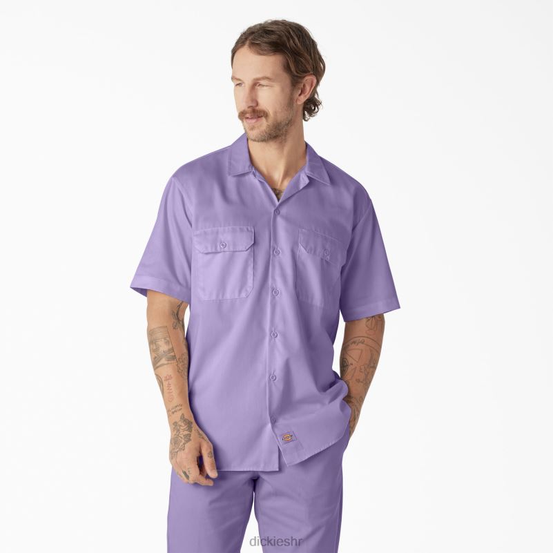 radna majica kratkih rukava muškarci Dickies ljubičasta ruža (ur2) 6BPL6501 radna odjeća