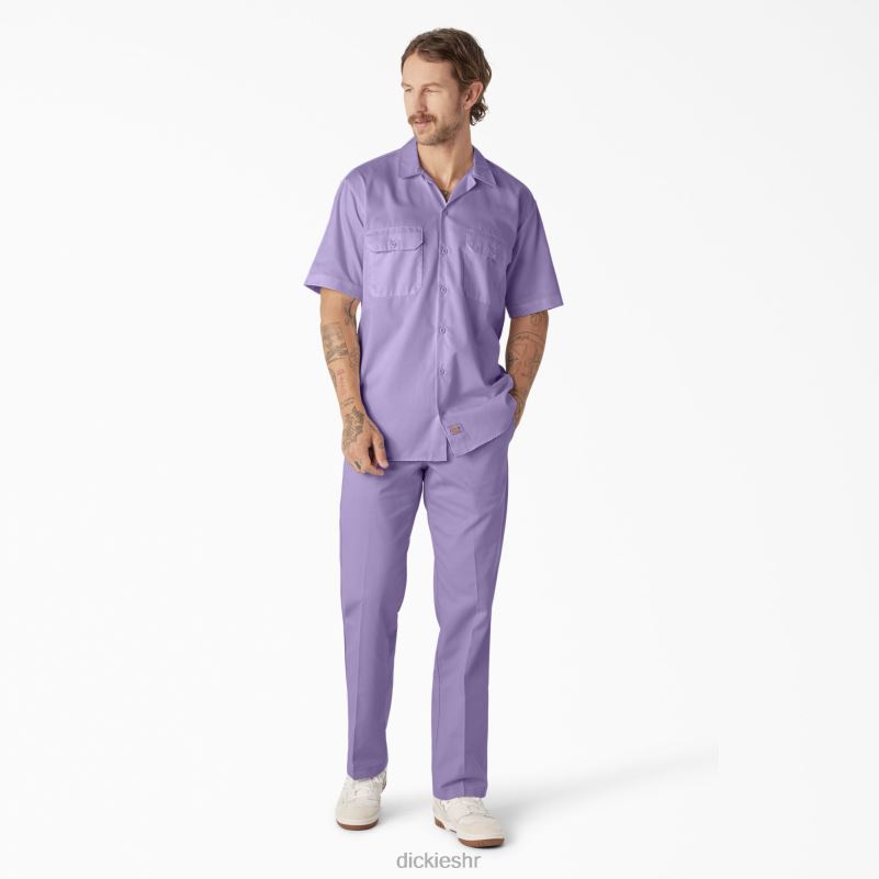 radna majica kratkih rukava muškarci Dickies ljubičasta ruža (ur2) 6BPL6501 radna odjeća