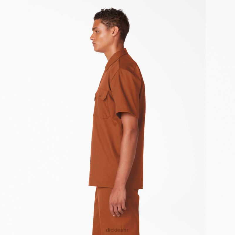 radna majica kratkih rukava muškarci Dickies medenjak smeđi (tj.) 6BPL6494 radna odjeća