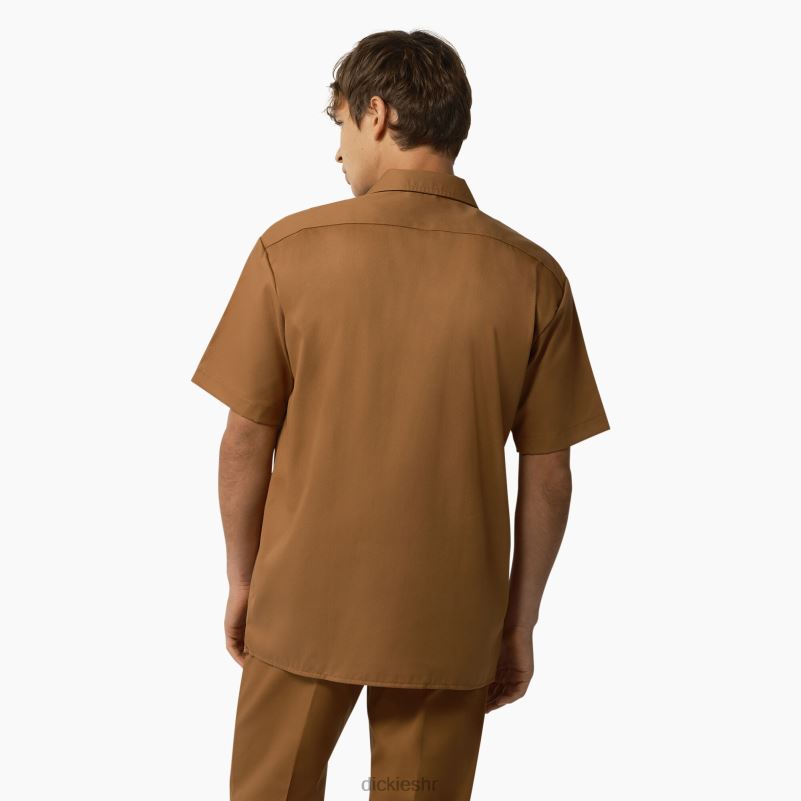 radna majica kratkih rukava muškarci Dickies smeđa patka (wsd) 6BPL6503 radna odjeća