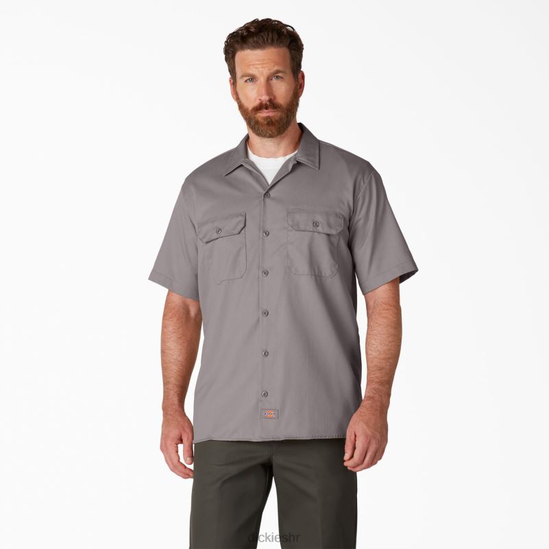radna majica kratkih rukava muškarci Dickies srebro (sv) 6BPL6500 radna odjeća