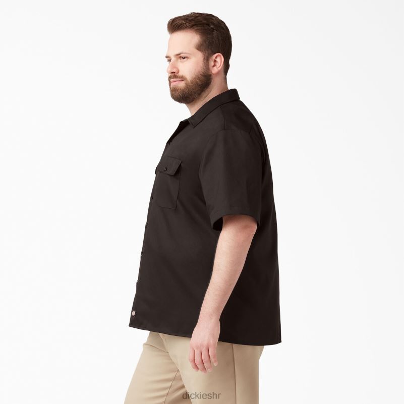 radna majica kratkih rukava muškarci Dickies tamno smeđa (db) 6BPL6488 radna odjeća