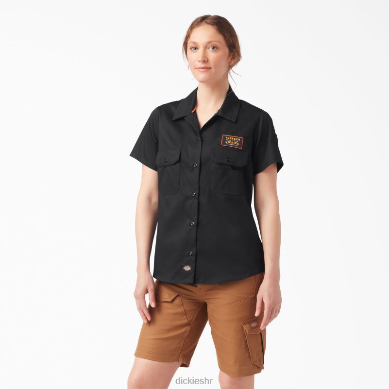 traeger ultimate košulja za roštiljanje žene Dickies crna (bk) 6BPL62156 radna odjeća