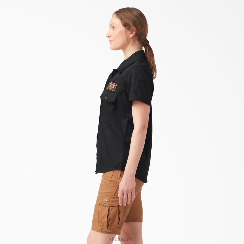 traeger ultimate košulja za roštiljanje žene Dickies crna (bk) 6BPL62156 radna odjeća
