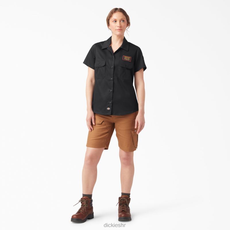 traeger ultimate košulja za roštiljanje žene Dickies crna (bk) 6BPL62156 radna odjeća