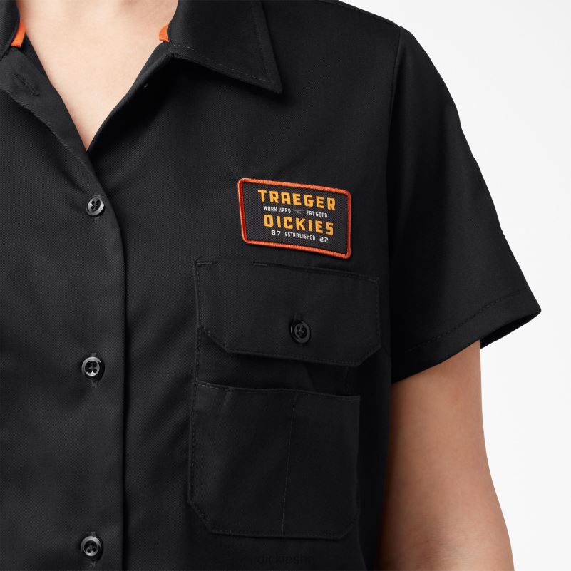 traeger ultimate košulja za roštiljanje žene Dickies crna (bk) 6BPL62156 radna odjeća