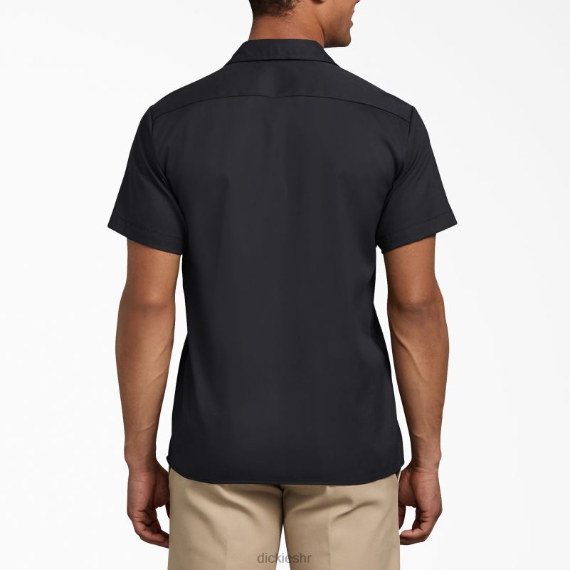uska radna košulja kratkih rukava muškarci Dickies crna (bk) 6BPL6627 radna odjeća