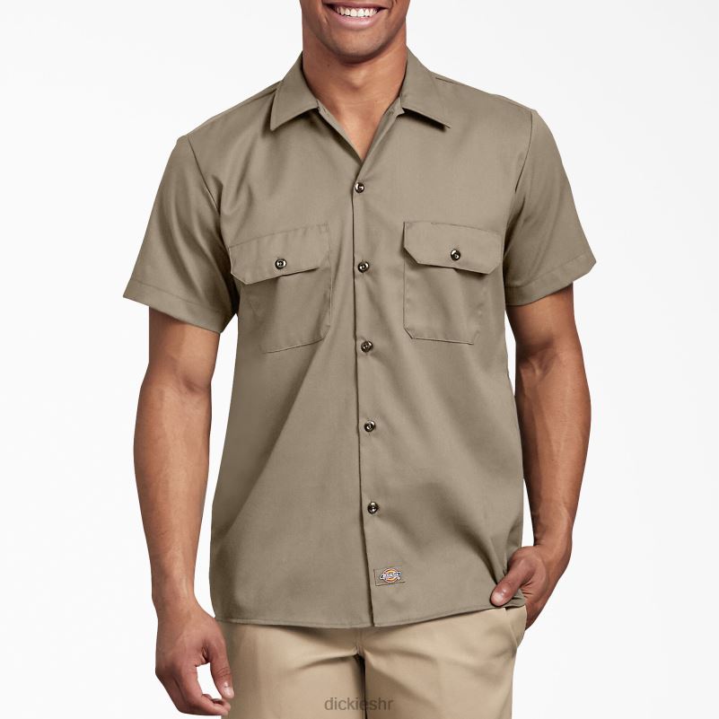 uska radna košulja kratkih rukava muškarci Dickies pustinjski pijesak (ds) 6BPL6630 radna odjeća