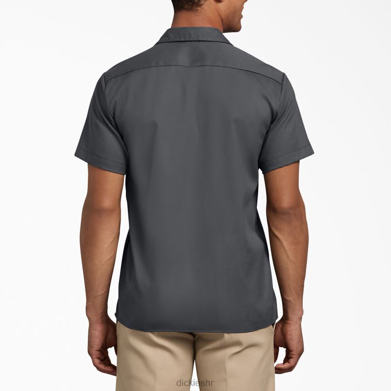 uska radna košulja kratkih rukava muškarci Dickies ugljen siva (ch) 6BPL6628 radna odjeća