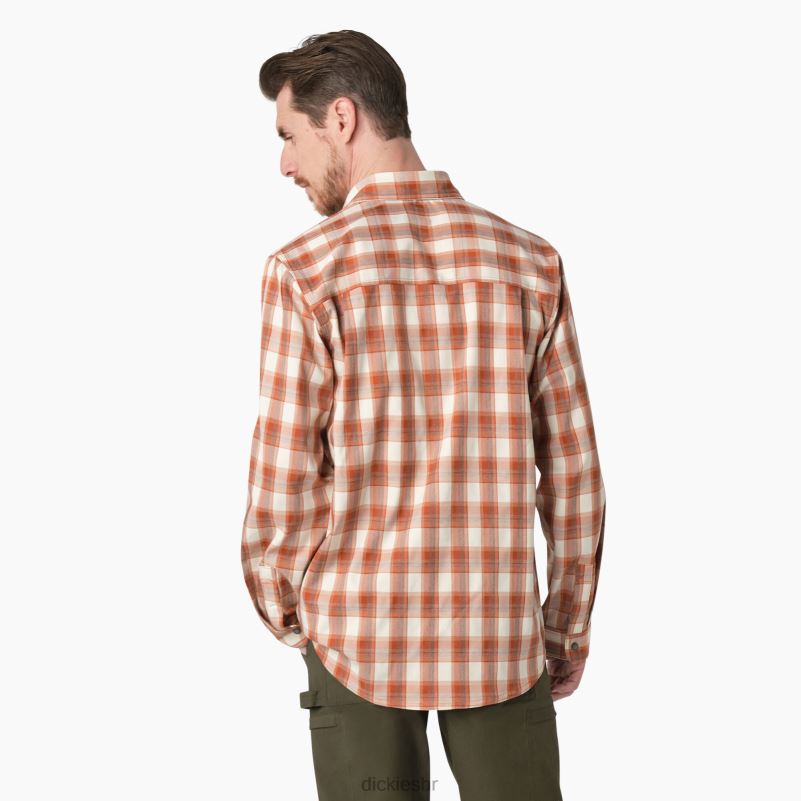 cool radna majica dugih rukava muškarci Dickies bakreno/smeđi karirani (c1w) 6BPL6679 radna odjeća