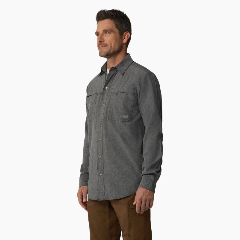 cool radna majica dugih rukava muškarci Dickies drveni ugljen (cdh) 6BPL6678 radna odjeća