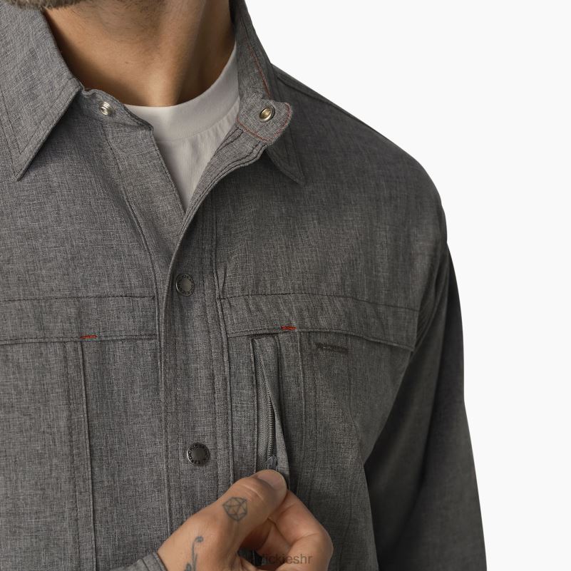 cool radna majica dugih rukava muškarci Dickies drveni ugljen (cdh) 6BPL6678 radna odjeća
