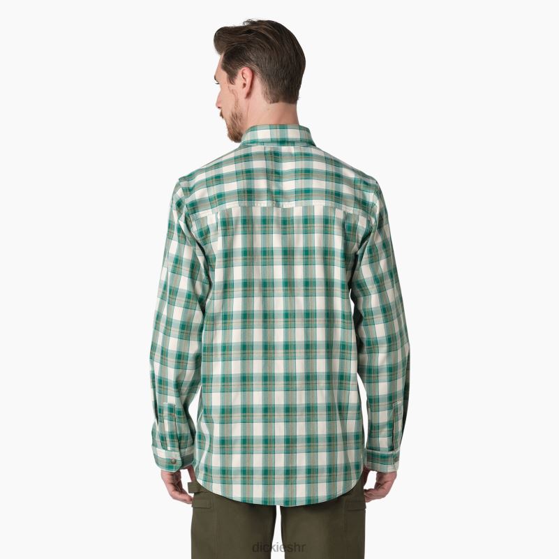 cool radna majica dugih rukava muškarci Dickies karirano duboko jezero/mahovina (a2g) 6BPL6676 radna odjeća